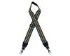 Colonial Leather Banjo Strap Multi-Coloured Jacquard with Hooks