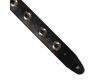 Colonial Leather Black 2.5 Leather with Conchos & Studs