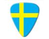 World Flag Series Guitar Pick - Sweden