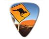 Australian Series Guitar Pick - Kangaroo Road Sign