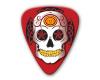 Themed Series Sugar Skull Guitar Picks - Red Skull