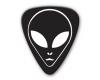Themed Series Alien Guitar Picks - Black & White Alien