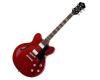 Hofner Verythin CT Semi Acoustic Electric Guitar Transparent Red