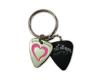 Grover Allman Guitar Pick Pendant Keyring - Love Heart