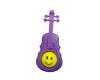 Shaker Violin Shape with Smiley Face