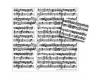 Gift Wrapping Paper - Mozart Manuscript White