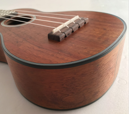 Cort UKE-BWS Soprano Ukulele uses all solid Australian Blackwood