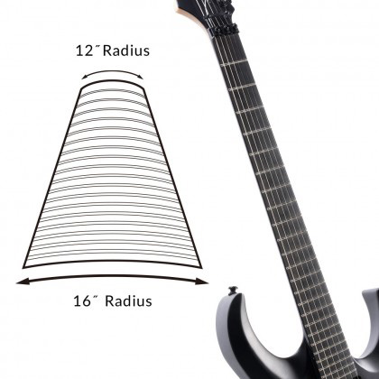 Cort X500 Menace Compound Radius Fingerboard