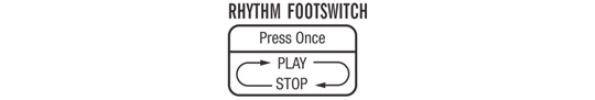 NU-X Mighty Bass 50BT Rhythm Footswitch Function