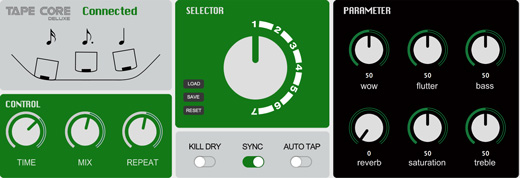 NU-X Tape Core Interface & Editor Diagram