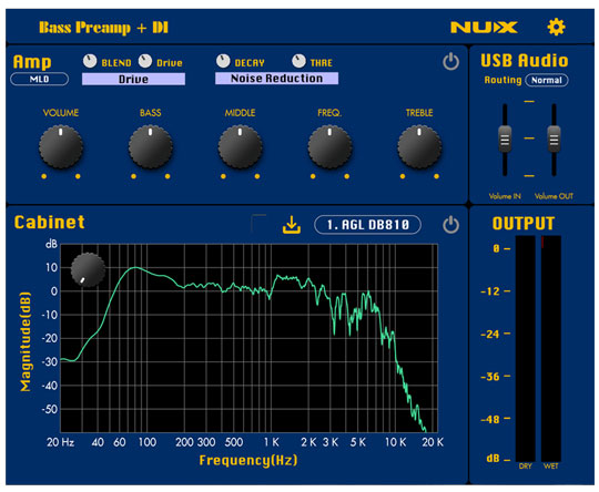 NUX Bass Preamp + DI Software