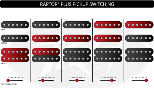 Peavey Raptor Pickup Switching Diagram