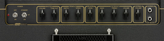 Vox AC15 Guitar Amp Head Control Panel