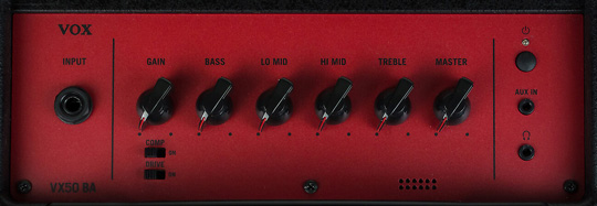 Vox VX50 BA Bass Amp Controls