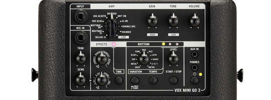 Vox Mini Go 3 Control Panel