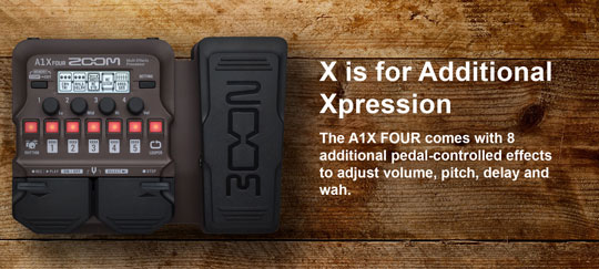 Zoom A1X Multi Effects with Expression Pedal