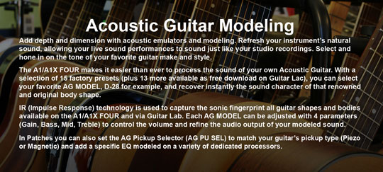 Zoom A1X Four Acoustic Guitar Modeling