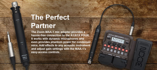 Zoom A1X FOUR MAA-1 Microphone Adaptor