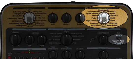 Zoom AC-3 Source Guitar Selector