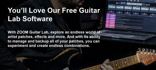 Zoom G1 FOUR Free Guitar Lab Software