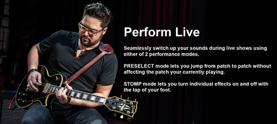 Zoom G1 FOUR Live Performance Modes