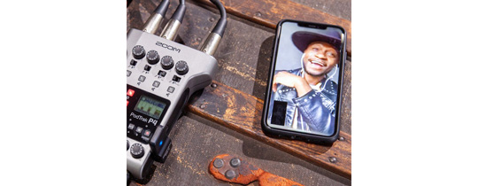 Podtrak P4 Connect your phone for remote interviews