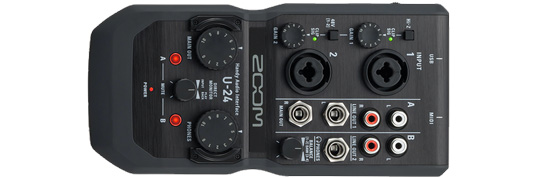 Zoom U-24 flexible options for dialing in the perfect mix
