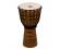 Toca Origins Series Rope Tuned Wood Djembe African Mask