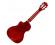 Lanikai Quilted Maple Concert Ukulele with Pickup Red