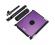 On Stage iPad Snap on Cover with Mounting Bar Purple