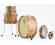 Dixon Little Roomer 5-Pce Drum Kit in Satin Natural Lacquer Finish