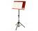On Stage Pro Orchestral Sheet Music Stand with Wide Rosewood Bookplate
