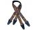 Colonial Leather Aboriginal Art Guitar Straps - Bush Plum Gold