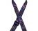 Colonial Leather Rag Ukulele Strap Multi-Coloured Paisley