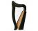 Black Harp Series Baby 12 String w/Bag
