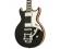 Aria 212-MK2 Bowery Semi-Hollow Electric Guitar Black