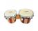 Percussion Plus 2 Tone Wooden Bongos 6 & 7"