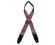 Colonial Leather Jacquard Guitar Strap Pink