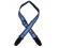 Colonial Leather Jacquard Guitar Strap Blue (discontinued)