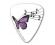 Rock Chick Guitar Picks - Musical Butterfly