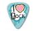 Rock Chick Guitar Picks - I love Rock