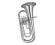 Wisemann Euphonium DEU-500SP - Silverplated 3 Valve Model