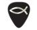 Unlimited Series Guitar Pick - Pearl Christian Fish