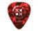 Vintage Celluloid Pro Guitar Picks - Red - 25 Refill