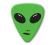 Themed Series Alien Guitar Picks - Green Alien Face