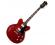 Hofner Verythin CT Semi Acoustic Electric Guitar Transparent Red