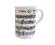 Bone China Mugs - Black Manuscript