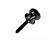 Spare Part End Pin For Schaller Strap Lock Black