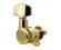 Schaller M6 Rear Locking 3 aside Machine Heads Gold