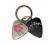 Grover Allman Guitar Pick Pendant Keyring - Flower